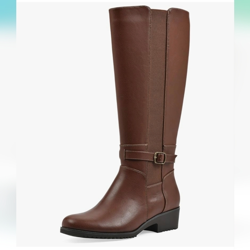 CLIFFS BY WHITE MOUNTAIN Women's Durra Cushioned Block Heeled Tall Boot Size 9